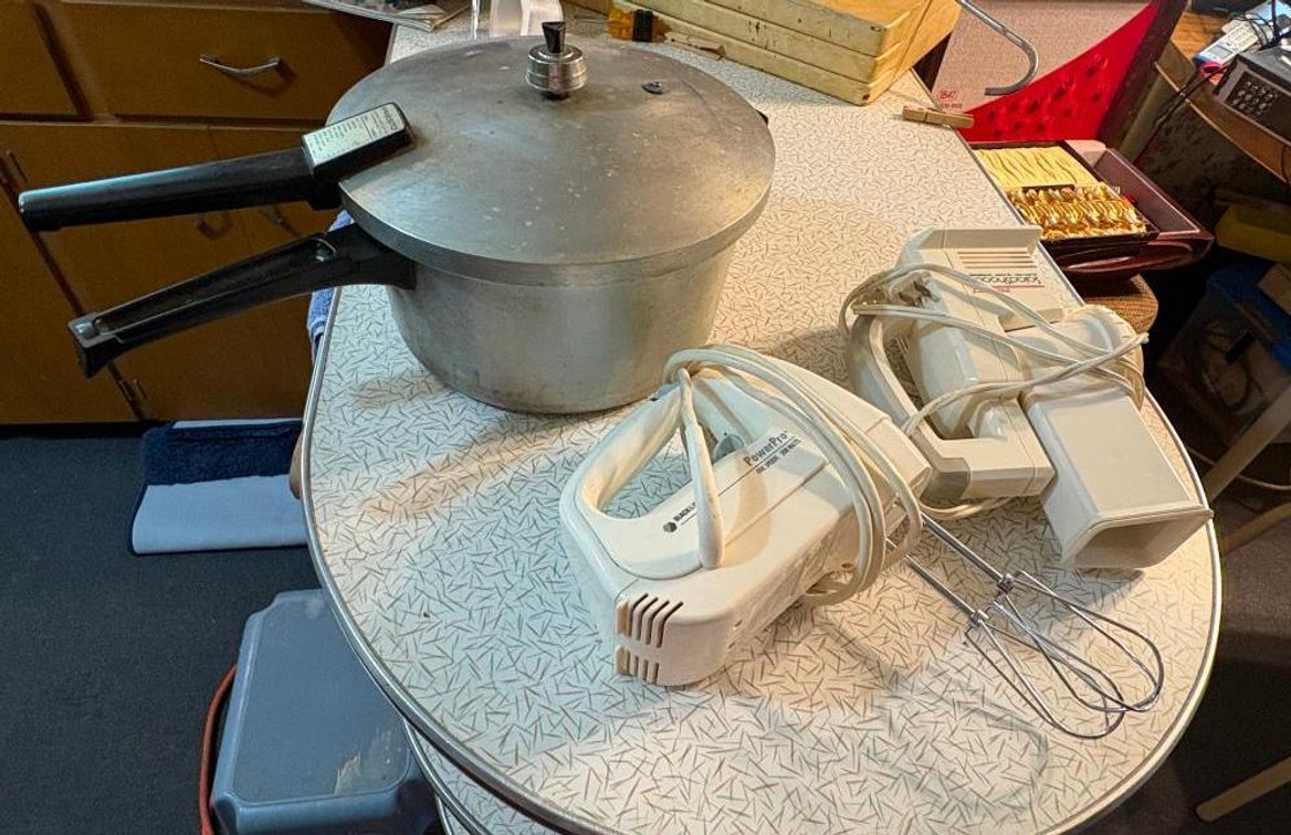 Hand Mixer, Salad Shooter, Pressure Cooker