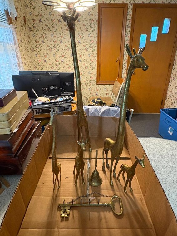 Mid-Century Brass Animals