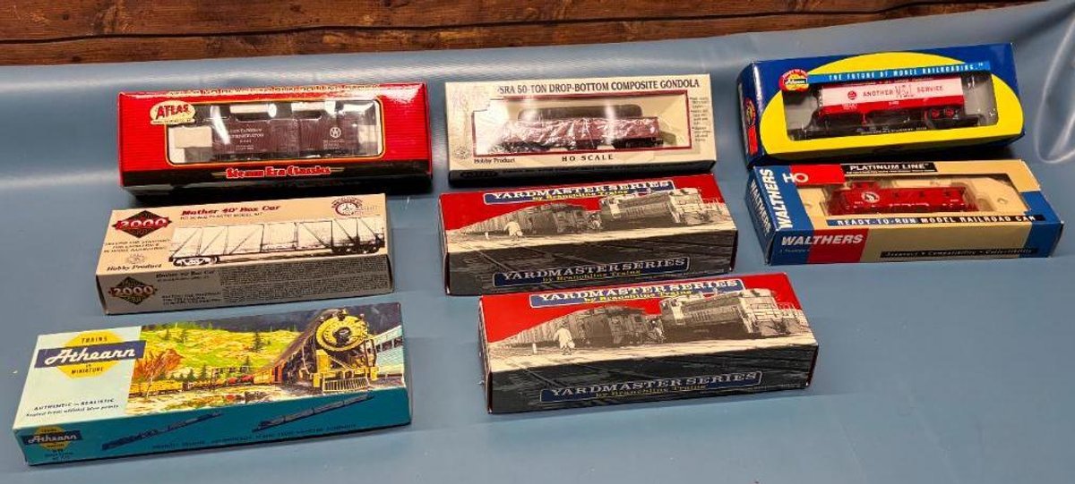Lot of 8 Assorted HO Scale Model Trains in Original Boxes