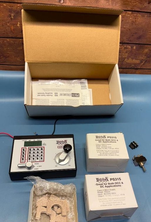 Zephyr Digitrax Command Control w/ Power Supplies (Stone Wall Not Included Here)