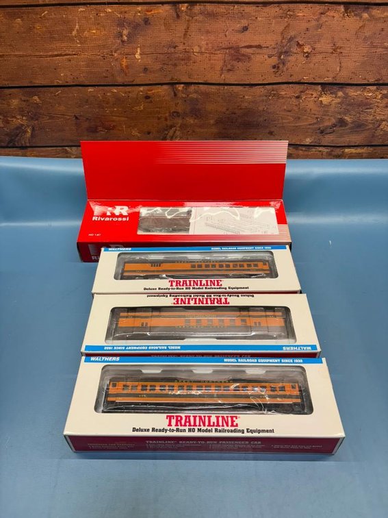 Lot of 4 HO Scale Model Trains in Box - See Images for Details