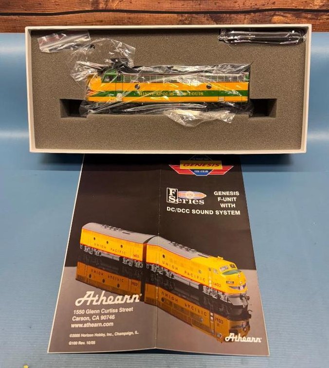 Athearn Genesis HO Scale Minneapolis & St. Louis F-7A Freight #350-A