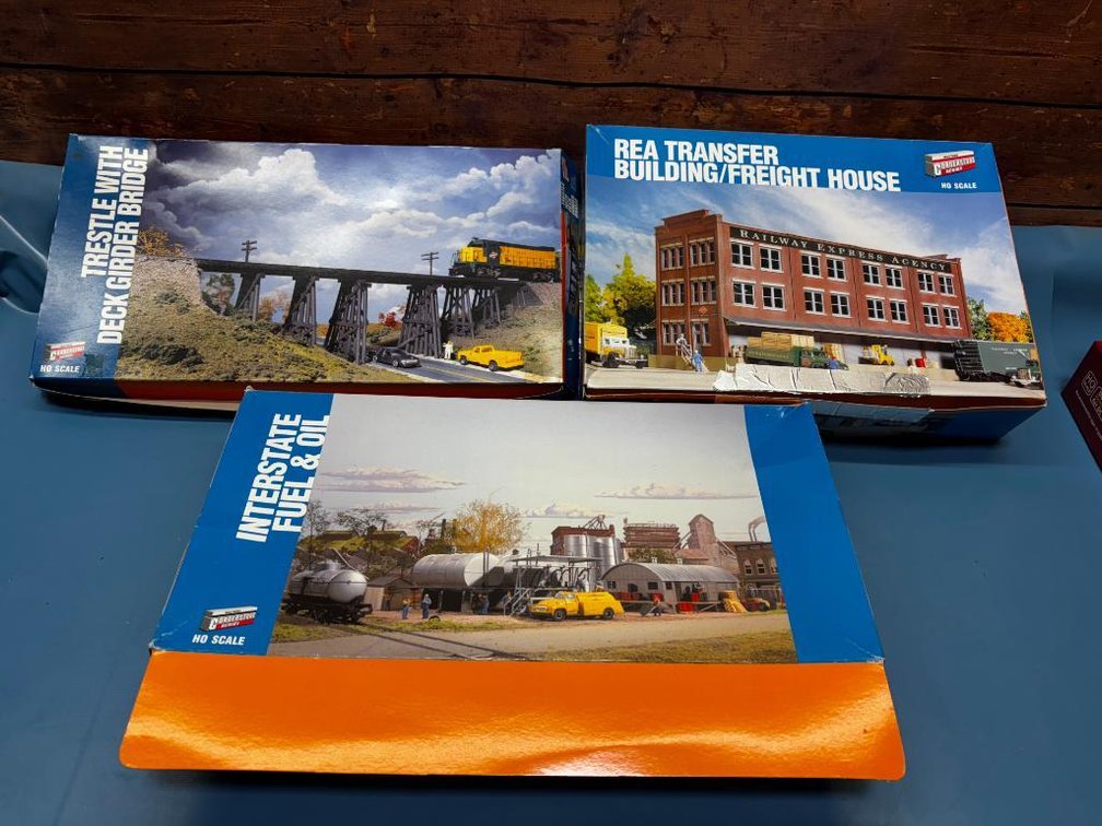 Lot of 3 Cornerstone HO Scale Building Kits