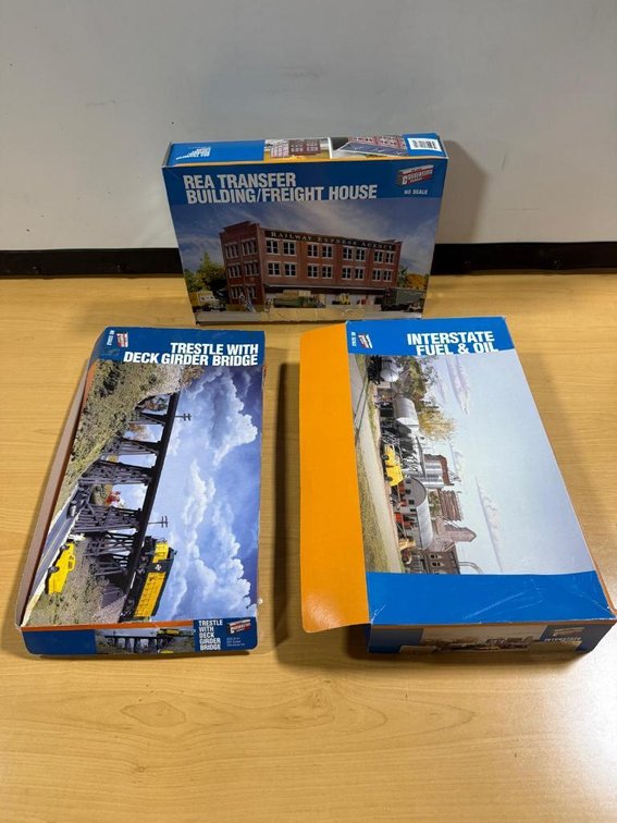 Lot of 3 Cornerstone HO Scale Building Kits