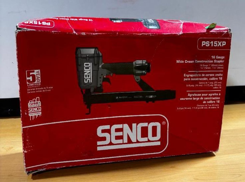 New, Senco PS15XP, 16 Gauge Wide Crown Construction Stapler, Air Nailer