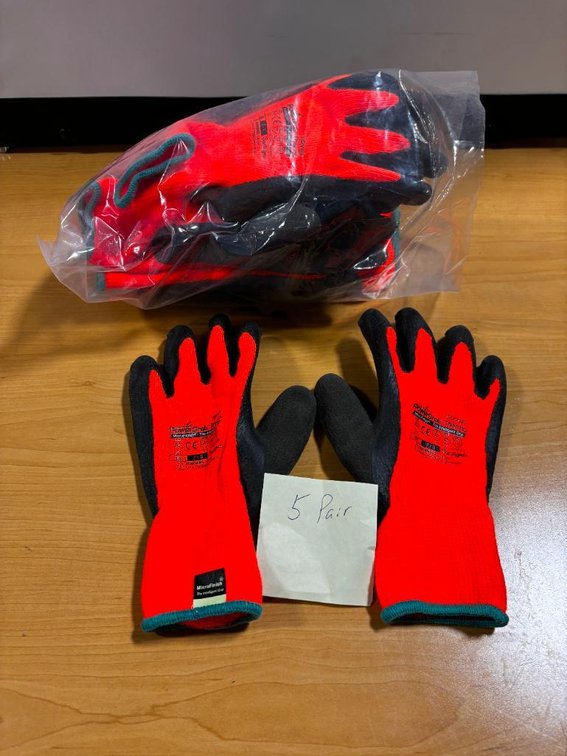 5 Pair, New TOWA PowerGrab Thermo MicroFinish Intelligent Grip Gloves