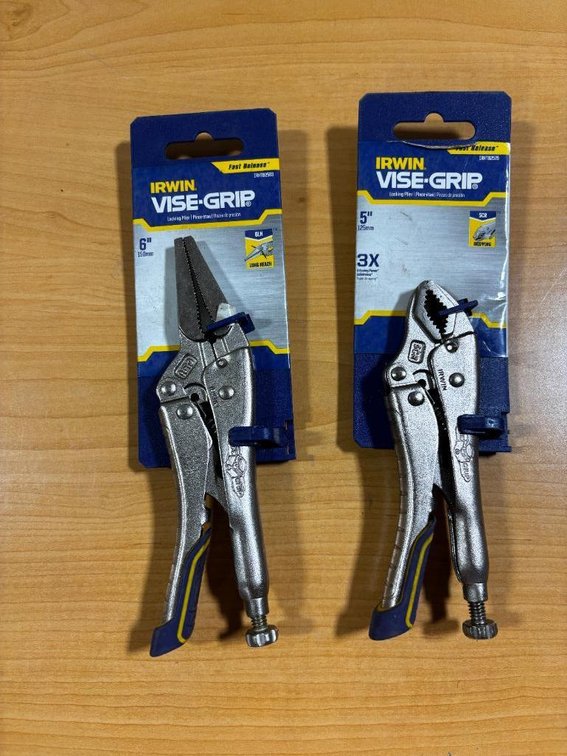 2 Pair, New, Irwin Vise-Grip, 5in & 6in, 2-Styles