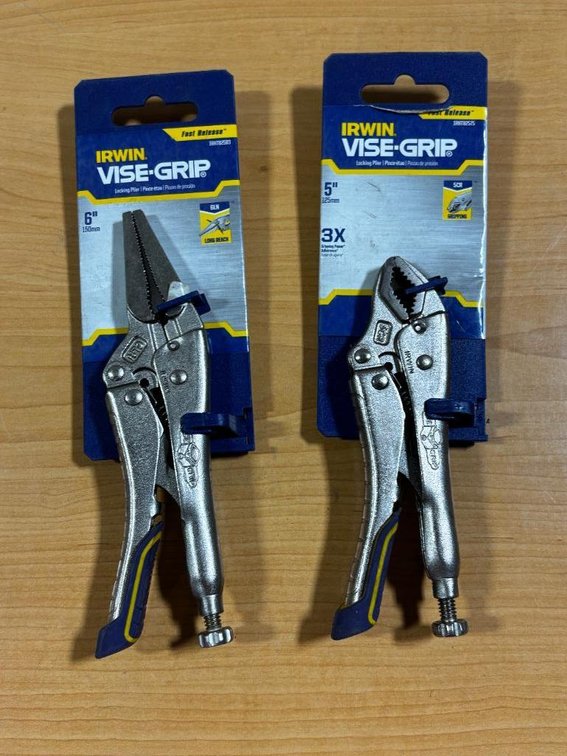 2 Pair, New, Irwin Vise-Grip, 5in & 6in, 2-Styles