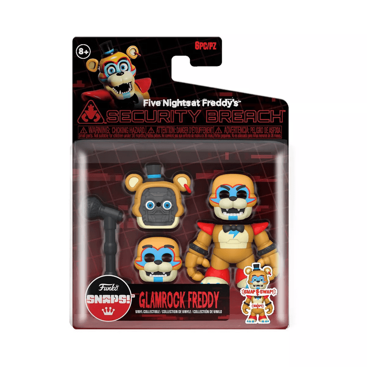 Funko SNAPS! Five Nights at Freddy's Glamrock Freddy Vinyl Figure (package damage)