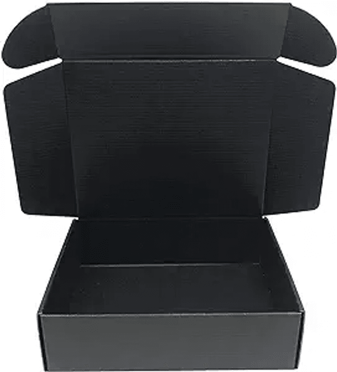 Black Cardboard Shipping Box Mailers 12 x 8 x 3 Inch Corrugated Packaging Storage Boxes 15 Pack (Inside Size: 11.3 x 7.8 x 2.9)