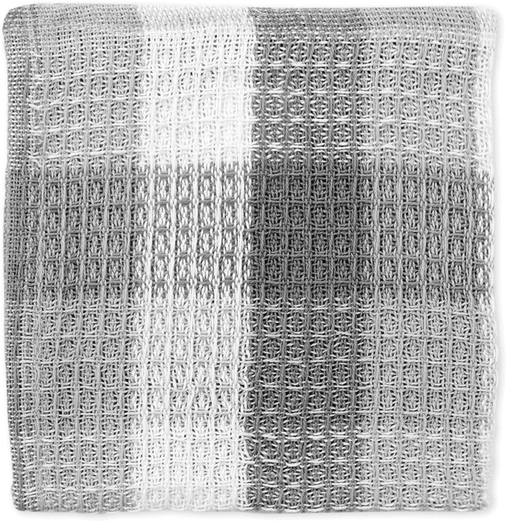 SET OF 4 Mukitchen Nanas Cloths Gray/White
