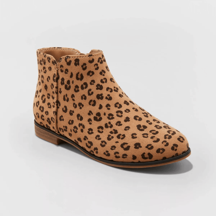 Girls' Size 2 Opal Zipper Booties - Cat & Jack™