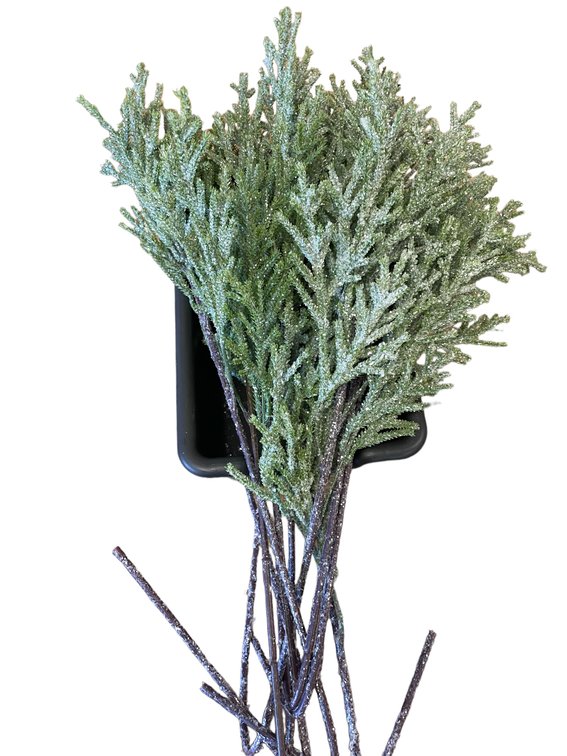 Set of 9 - Approx. 24" Flocked Holiday Decor Stems