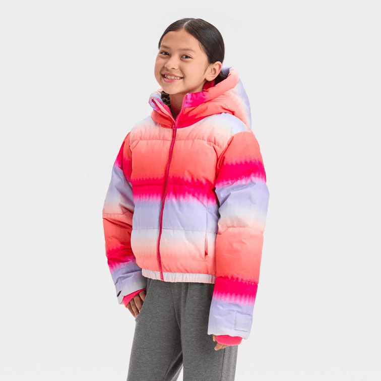 Girls' Size XL Puffer Jacket - All in Motion™