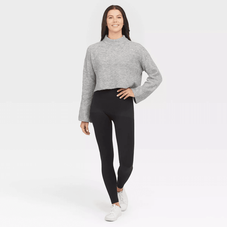 ASSETS by SPANX Women's Size Medium High-Waist Seamless Leggings - Black