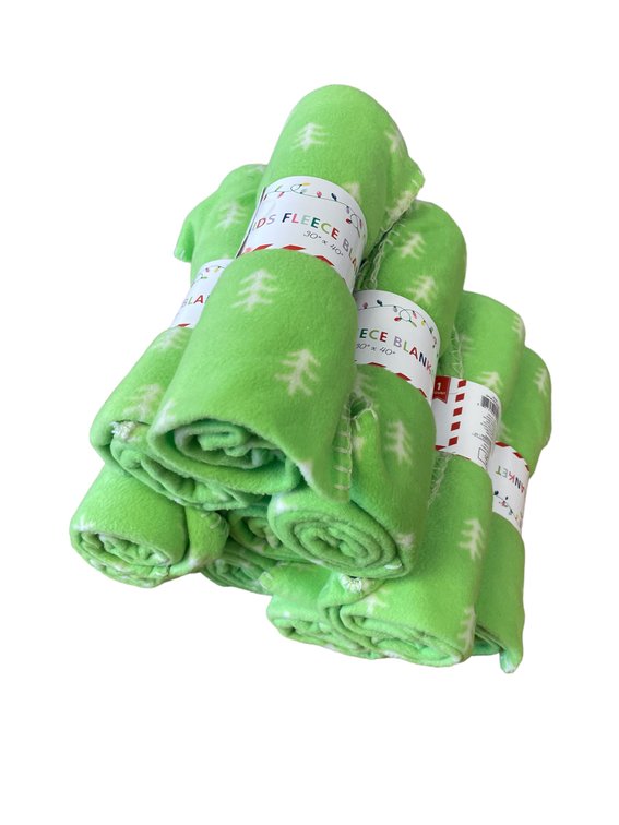 Set of 10 Kids Fleece Blankets 