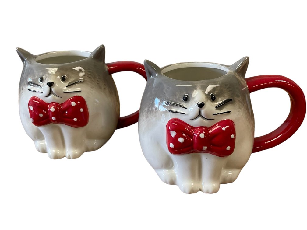 Set of 2 Cat Mugs