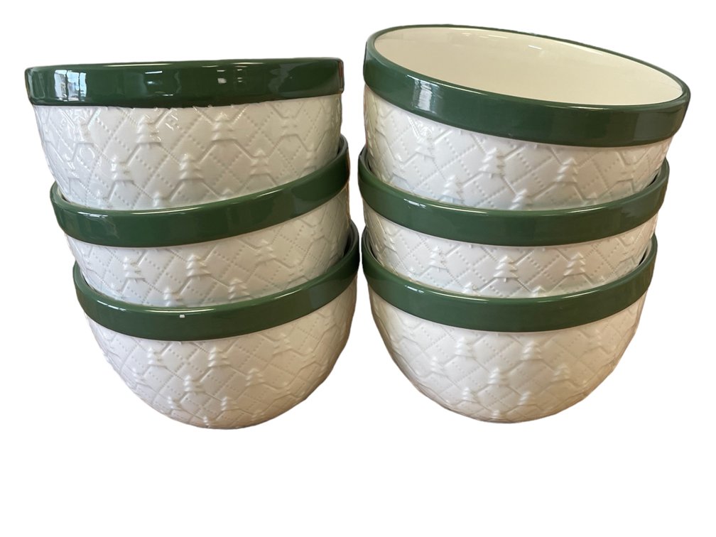 Set of 6 Ceramic Bowls 