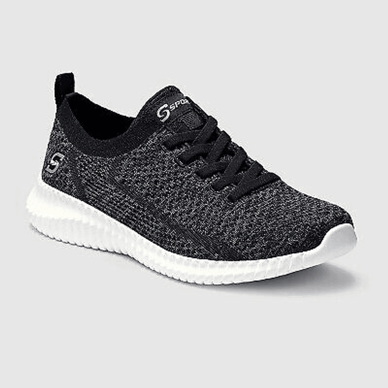 S Sport By Skechers Women's Resse Performance Sneakers - Black 7.5
