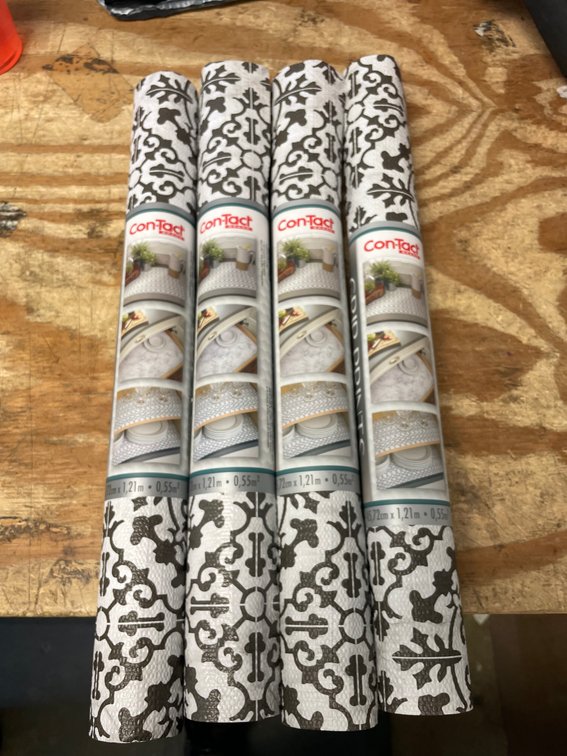 4 Rolls of Con Tact Grip Prints Liners 