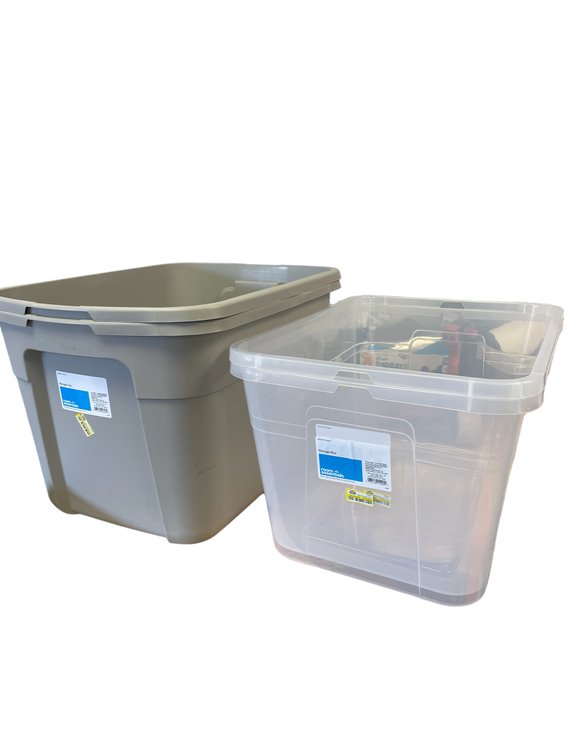 Set of 4 Storage Bins WITHOUT LIDS