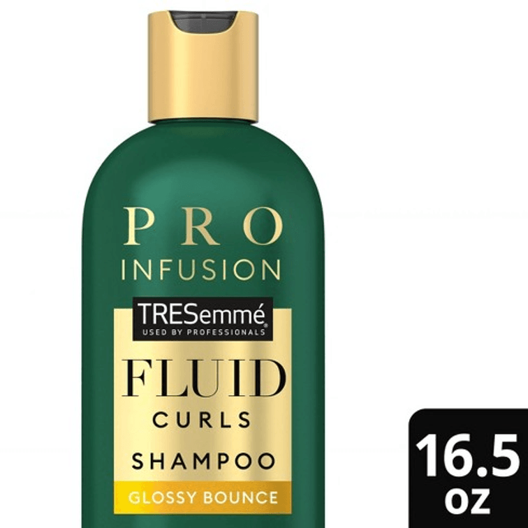 Set of Tresemme Cruelty-free Pro Infusion Fluid Curls Sulfate-free Shampoo and Conditioner  For Glossy Bounce- (16.5 Fl Oz each)