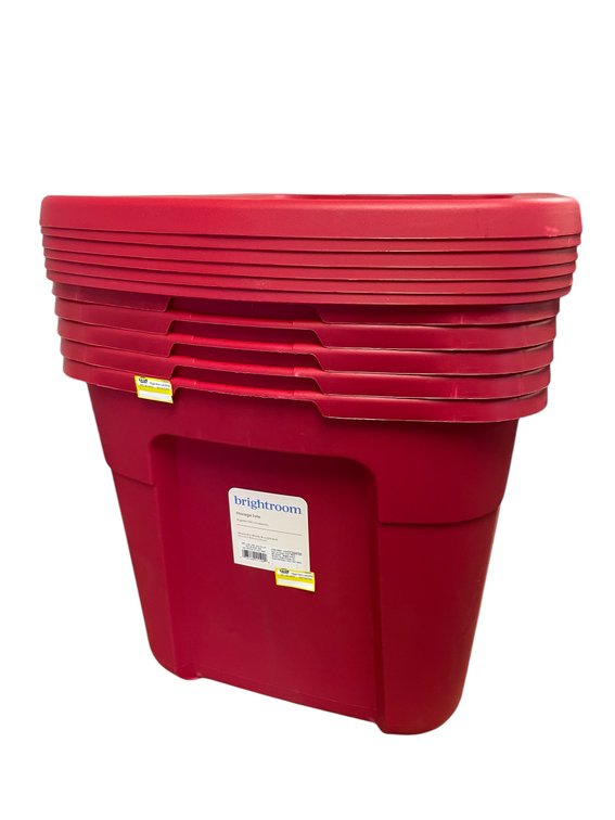 Set of 6 - 18 Gallon Totes with Lids