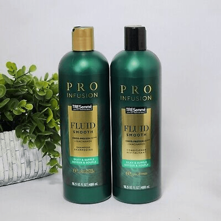 TRESemme Pro Infusion Fluid Smooth Shampoo + Conditioner Set - 16.5 fl oz each 