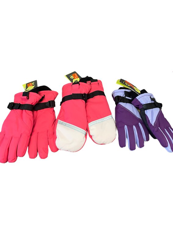Set of 3 Kids Winter Gloves Size 8-14