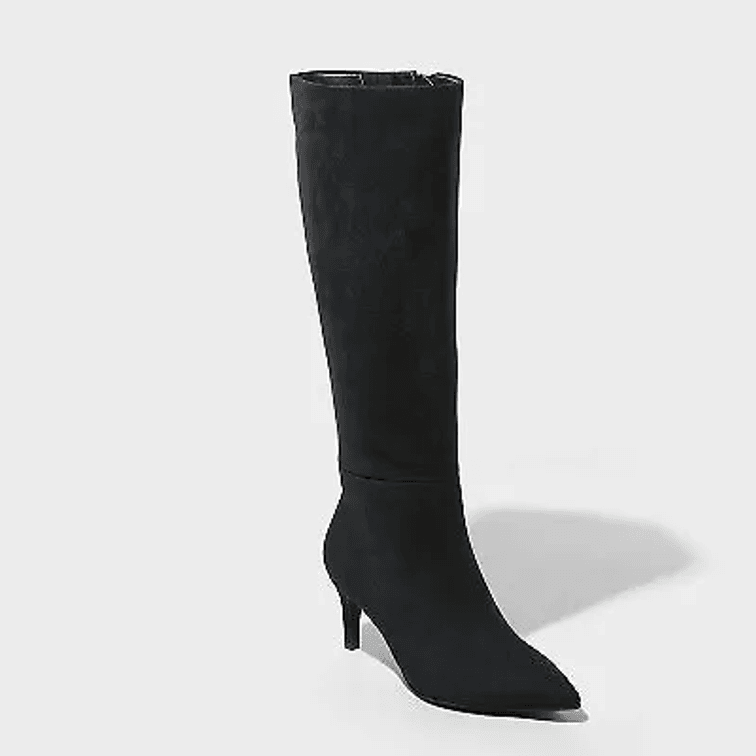 Women's Size 6.5 Tay Tall Dress Boots - A New Day Black