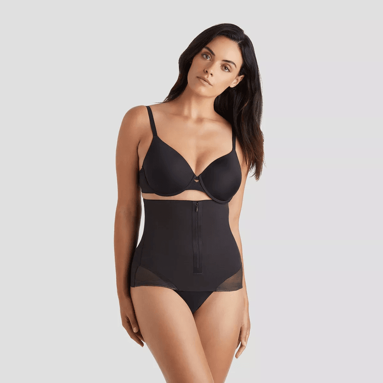 Set of 2 SlimShaper by Miracle Brands Women's Size XL Sheer Shaping Waist Cincher