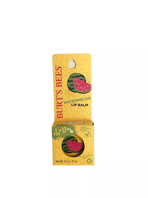 Set of 4 BURT'S BEES LIP BALM ~ WATERMELON ~ .3 oz Tin