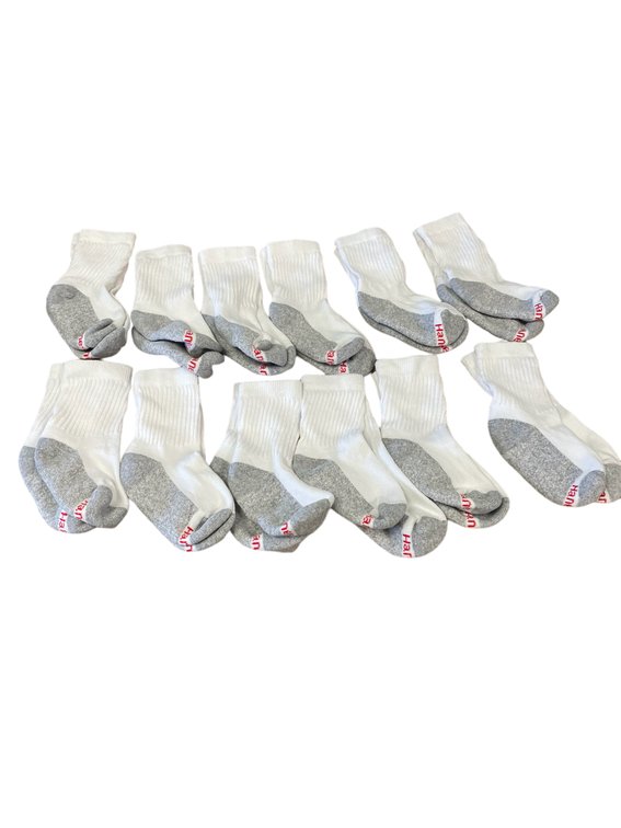 Set of 12 Kids Hanes Socks