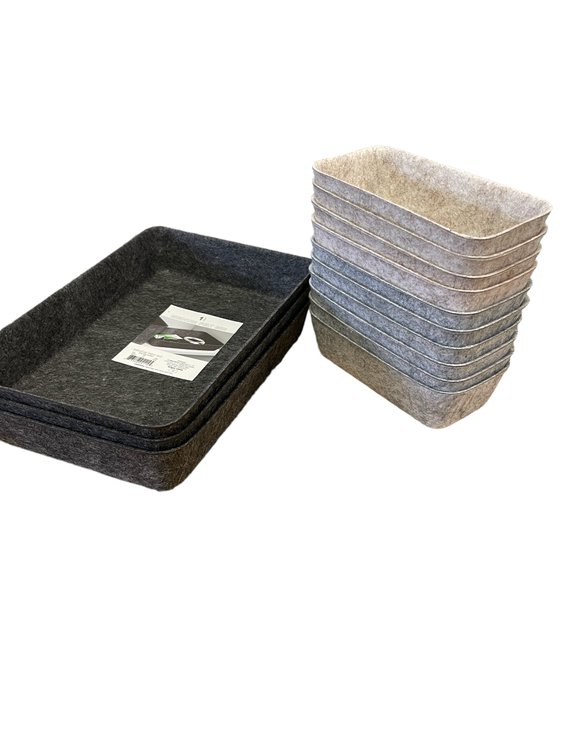 Set of 12 Felt Storage Bins