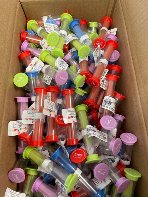 Box of 56 Sand Timers 