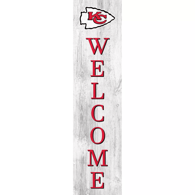 NFL Kansas City Chiefs 48" Welcome Leaner 