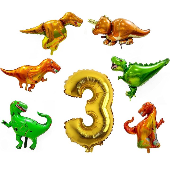 Set of Dinosaur Balloons 