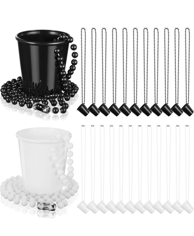 Set of 2 - 12pc Shot Glass Necklace Set for bachelorette party