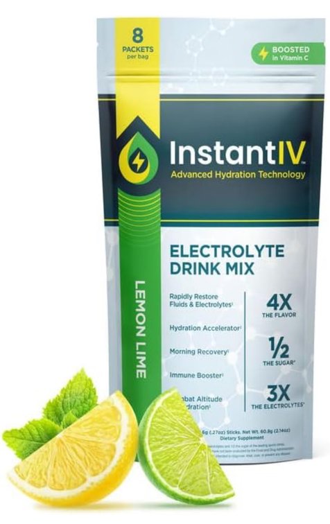 Set of 4 Instant IV Electrolytes Powder Drink Mixes 8 pack