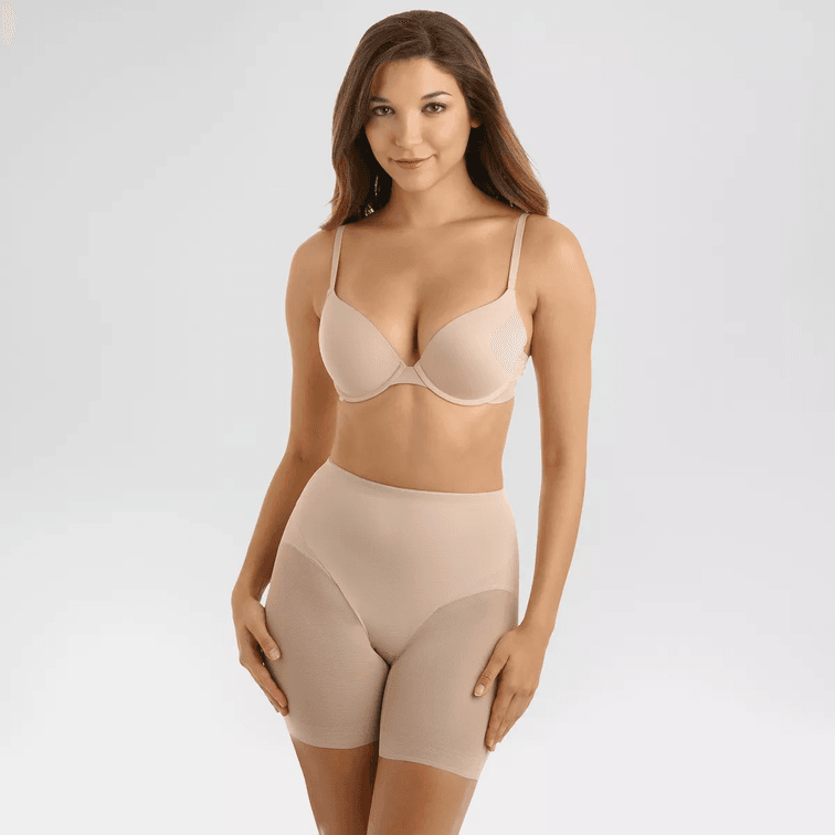 Set of 3 - Size XL - SlimShaper by Miracle Brands Women's Sheer Booty Lift Shortie Shapewear