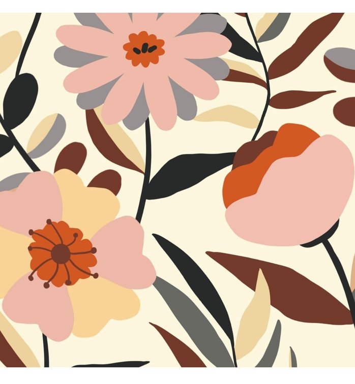 3 rolls of peel and stick floral contact paper