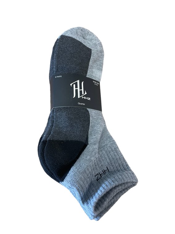 Shoe size 8 - 12.5 - Mens 6 pack running socks