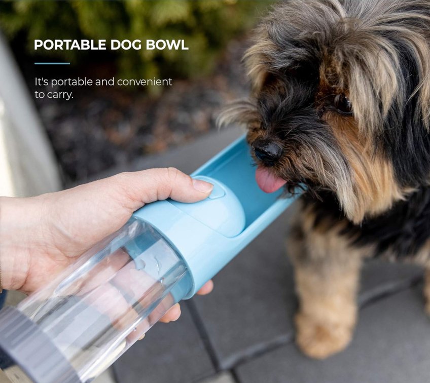 Set of 2 Dog Travel Water Bottles 