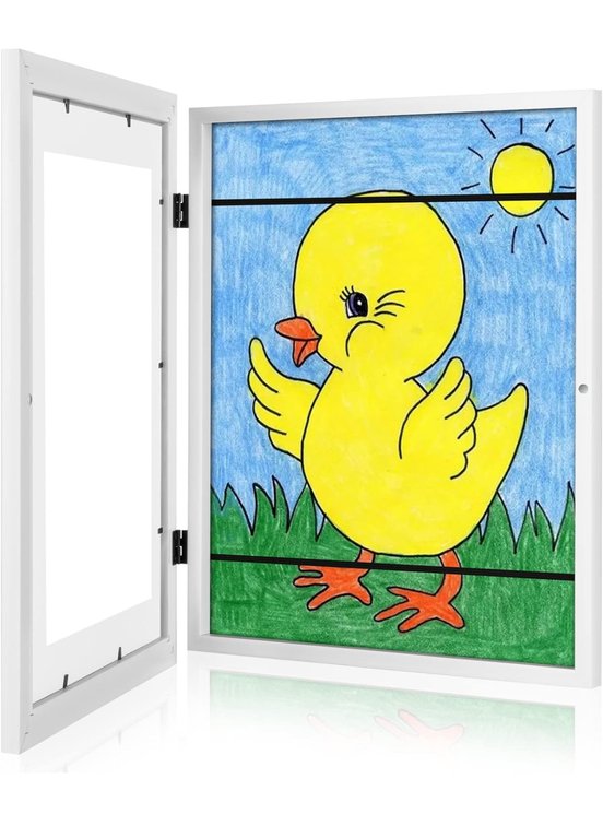 Set of 2 Kids Art Frames with front opening