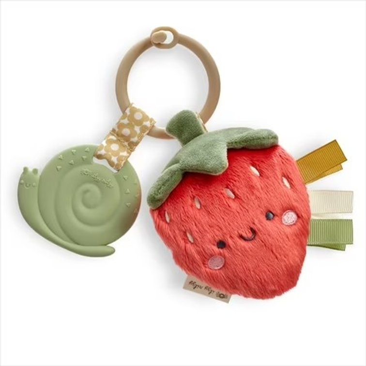 Itzy Ritzy Itzy Pal Strawberry Infant Toy and Teether