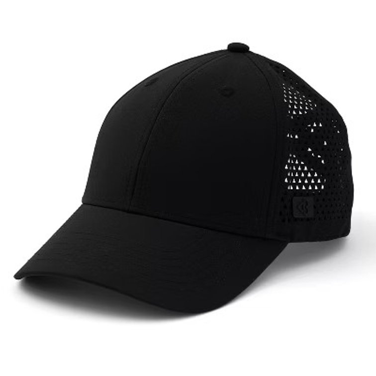 Blogilates Sweat Resistant Hat - Black: Moisture Wicking, Quick Drying, Ponytail Opening
