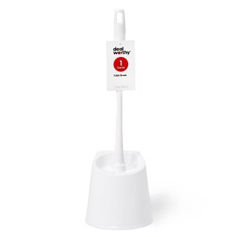 set of 2 Toilet Brush with Holster - Dealworthy