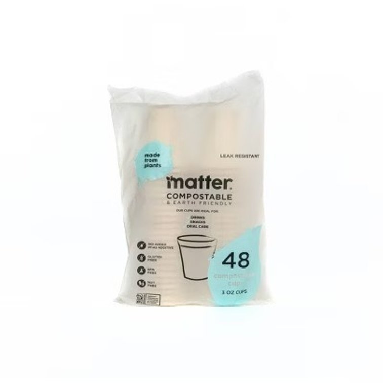 set of 2 Matter Compostable Disposable Cup - 3oz/48ct