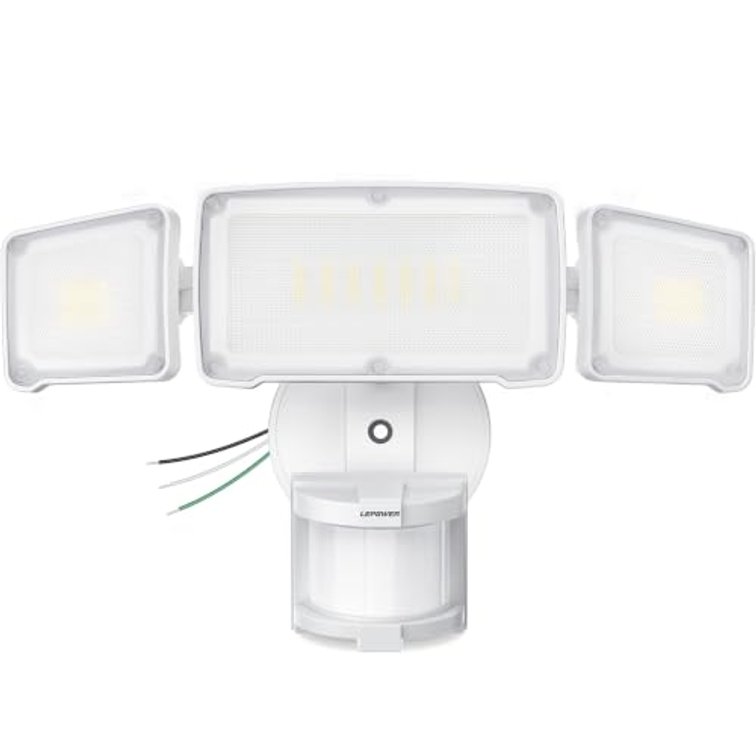 USED LEPOWER LED Security Light Motion Sensor Outdoor Lights, Bright 38W 4200LM