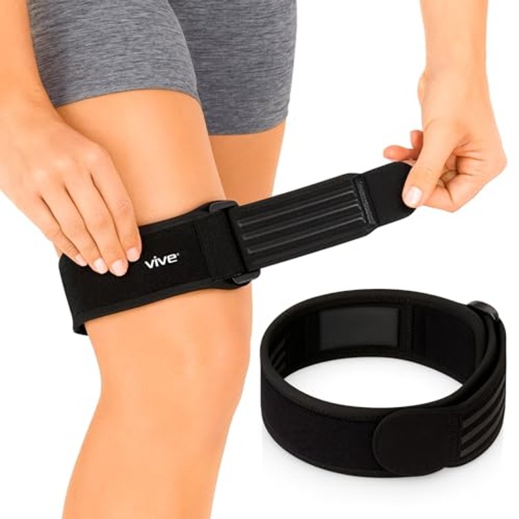 Vive IT Band Strap - Iliotibial Band Compression Wrap - Outside of Knee